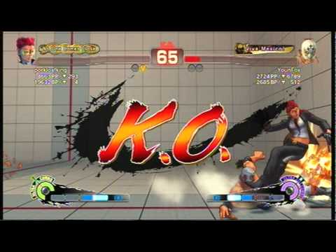 Super Street Fighter IV AE Xbox Live Ranked Match porkloafking (C.Viper) vs YounFox (El Fuerte)
