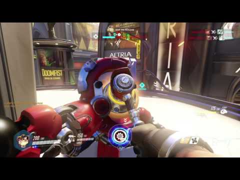 Overwatch MP gameplay (June 2016) pt9 - Slow Start For Torbjorn