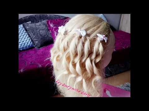 Warkocz wodospad na komunię