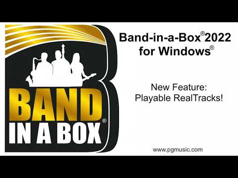 Band-in-a-Box® 2022 for Windows® - New Feature:  Playable RealTracks!