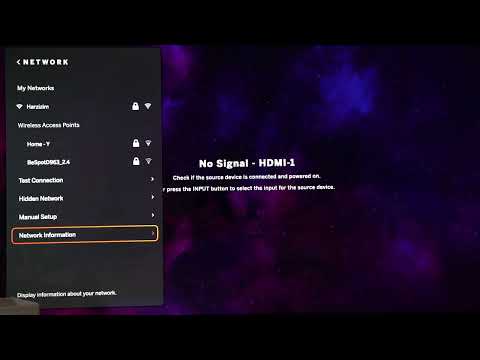 osApps | VIZIO 2.0 TV find IP address