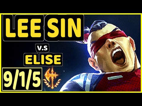 FLAWLESS (LEE SIN) vs ELISE - 9/1/5 KDA JUNGLE GAMEPLAY - KR Ranked GRANDMASTER
