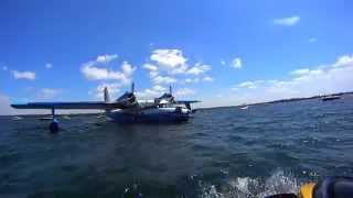 preview picture of video 'Lake Okoboji Seaplane Takeoff - Grumman HU-16 Albatross - July 6, 2014'