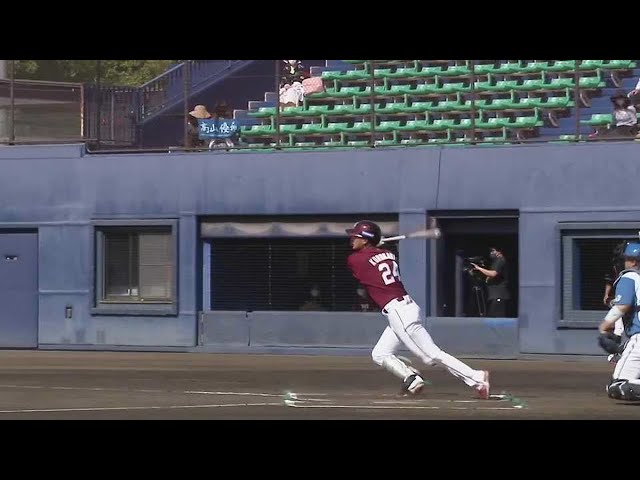 【ファーム】イーグルス・黒川史陽のタイムリー2ベースヒットで勝ち越し!! 2022年4月12日  北海道日本ハムファイターズ 対 東北楽天ゴールデンイーグルス