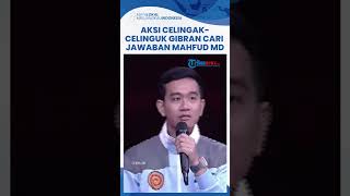 Aksi Celingak-celinguk Gibran saat Cari Jawaban Mahfud Jadi Sorotan Tajam Netizen