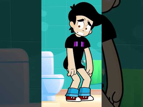 CUANDO HACES CACA en LA CASA de UN AMIGO! 🤣😂  #chistes #animación #casimochotv