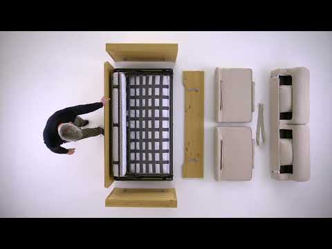 Divano letto modello Livigno con materasso da 17/18 cm