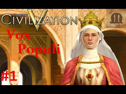 Let's Play Civilization 5 Vox Populi - Spain p.1 (deity, epic)