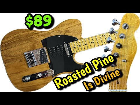 How To Easily Make  A Cheap Guitar Kit FIRE! Leo Jaymz Pine Body Tele Kit Is Certified Killer!