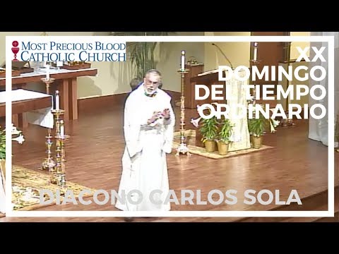 Homilía - Domingo, 18 de agosto, 2019 - XX Domingo del Tiempo Ordinario - Diacono Carlos Sola