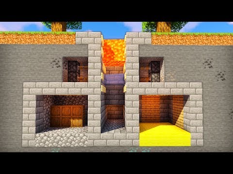 I Built a Secret Lava Base! - Minecraft Gameplay