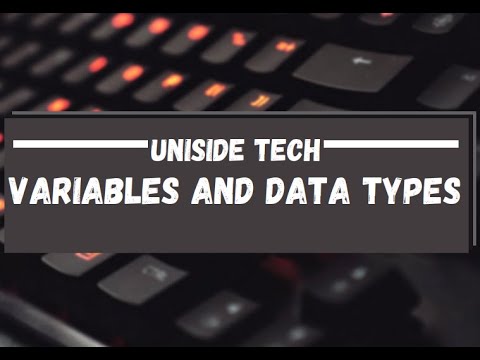 01 Variables Data Types In Python Beginner Tutorial Uniside Tech
