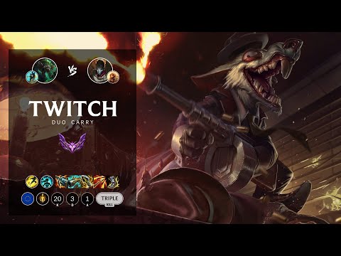 Twitch ADC vs Jhin - EUW Master Patch 12.9