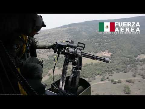 Minigun M134 Fuerza Aérea Mexicana.