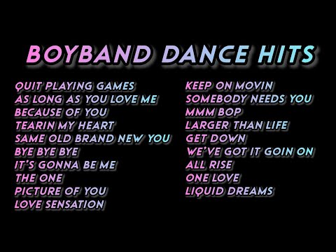 BOYBAND DANCE HITS PLAYLIST Backstreet Boys NSync 98° A1 Westlife Boyzone Blue