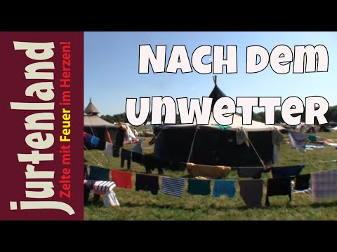Unwetter über Scoutside 2013 - Jurtenland