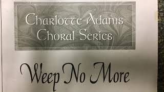 Weep No More accompaniment