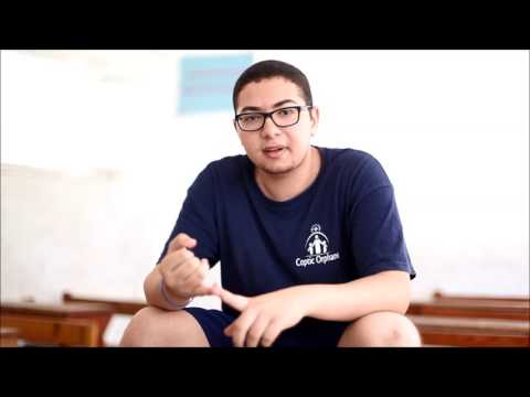 Serve to Learn volunteer, Felopateer Boulos, on service, Egypt, and himself