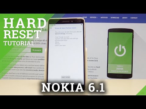 How to Hard Reset NOKIA 6.1 - Factory Reset by Settings