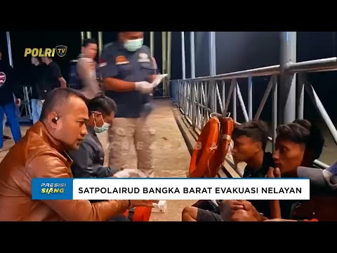 SATPOLAIRUD BANGKA BARAT EVAKUASI 3 NELAYAN