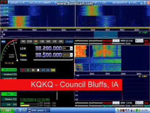 FM Radio bandscan near Sioux City, IA (2020/07/30)