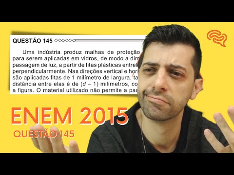 ENEM 2015 - Q145 - An industry produces solar protection meshes to be applied to glass.