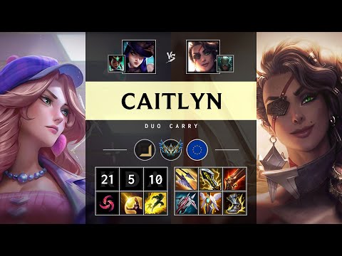 Caitlyn ADC vs Samira: Triple Kill, Legendary - EUW Challenger Patch 14.24