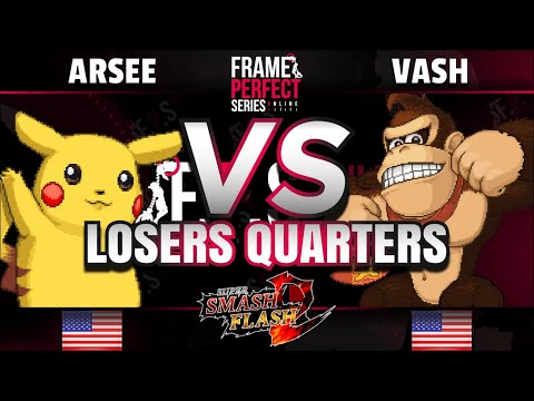 FPS5 Online - Arsee (Pikachu) vs. Vash (Donkey Kong) - Super Smash Flash 2 Losers Quarters