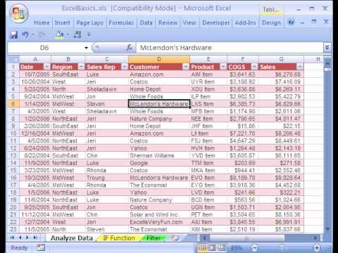 Excel Basics 1 What Is Excel