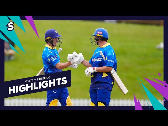 Volts hold their nerve! Volts V Firebirds – Super Smash 2025/26 Highlights