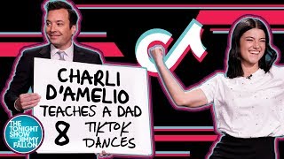 Charli D&#39;Amelio Teaches a Dad 8 TikTok Dances