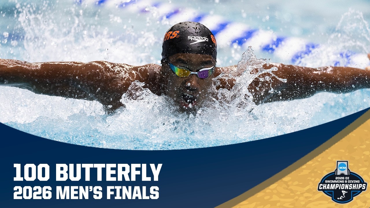 NCAA record in men's 100 butterfly | 2026 NCAA swimming championships