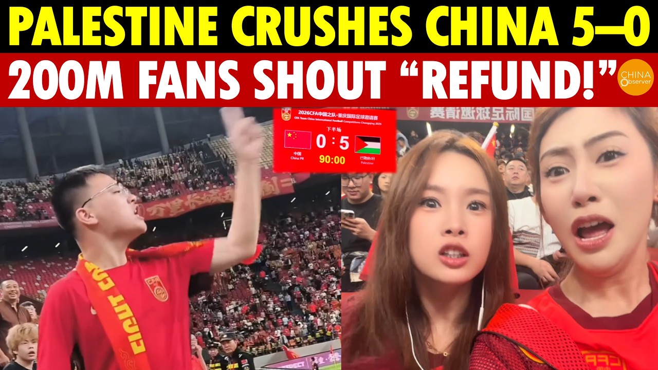 China Humiliated! 0–5 Loss to Palestine, First in 60 Years—Only the Clock Stopped More Goals