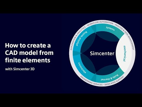 HOW TO | How to create a CAD model from finite elements with Simcenter 3D | #HowToSimcenter3D
