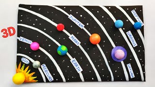 How to make 3D solar system model  Solar system mo