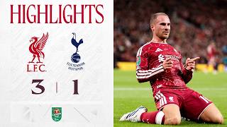 Highlights: Szoboszlai Worldie! | Liverpool 3-1 Tottenham | Carabao Cup