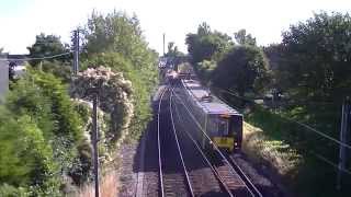 preview picture of video 'Tyne and Wear Metro-Metrocars 4029 and 4010 departing Shiremoor'