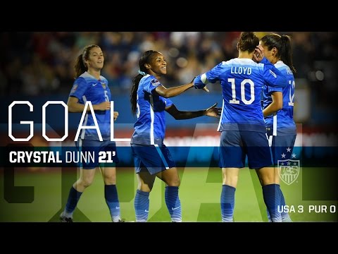WNT vs. Puerto Rico: Crystal Dunn Second Goal - Feb. 15, 2016
