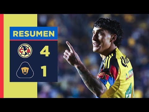 Resumen completo: América 4 vs. 1 Pumas | J11, AP25 | ¡Goleada en el Clásico Capitalino en casa!