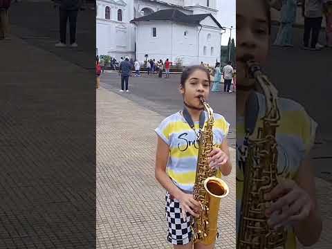 #Lambada song#Live performance#Se Cathedral Church#Old Goa# Aaliyah_thesaxophonist#Alto saxophone