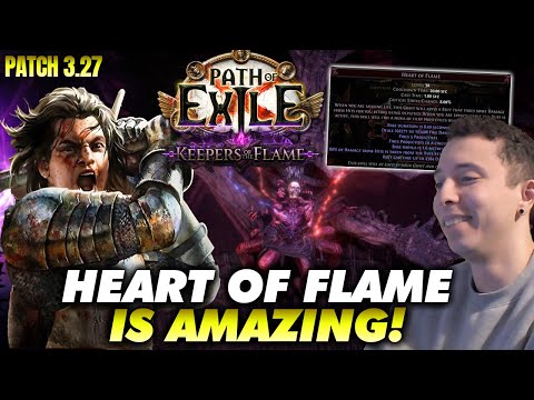 Path Of Exile - AMAZING Heart of Flame Tech  | Patch 3.27 Keepers of the Flame