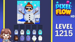 Pixel Flow Level 1215 Solution Walkthrough