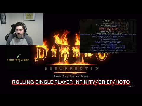 HOW TO FARM D2R Single Player INFINITY/GRIEF/HOTO