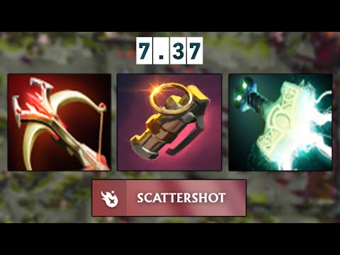 Daedalus + Mjollnir 100% Free Hit Sniper TRULY Insane Mid Game DMG Dota 2