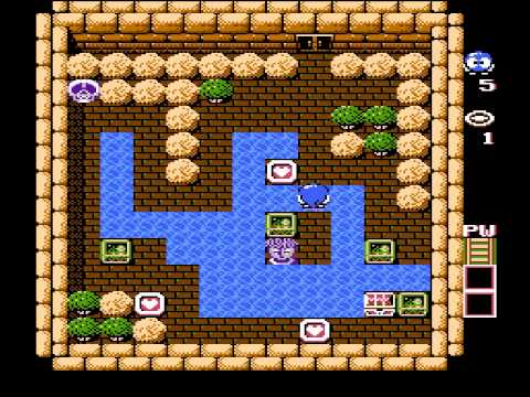 Adventures of Lolo Walkthrough Gameplay ★NES★ HD1080p