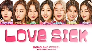 Download lagu MOMOLAND (모모랜드) - love sick (상사병) Color Coded Lyrics (Han/Rom/Eng) mp3