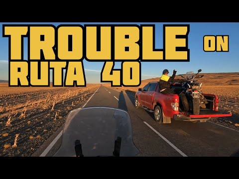Trouble on Ruta 40! - EP. 29 - Motorbiking through Patagonia in Argentina