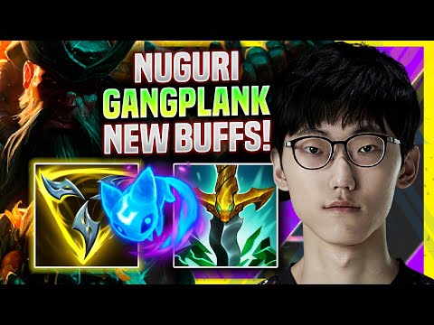 NUGURI TRIES GANGPLANK WITH NEW BUFFS! - FPX Nuguri Plays Gangplank Top vs Singed! | Season 11