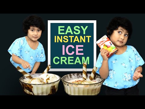 How To Make ice cream | ice cream | kwality instant ice cream| Easy Recipe | Baby Dhruva
