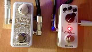 Video thumbnail for TC Electronic Spark Mini Booster VS Mooer Pure Boost by Şükrü Ersal ÖZTÜRK